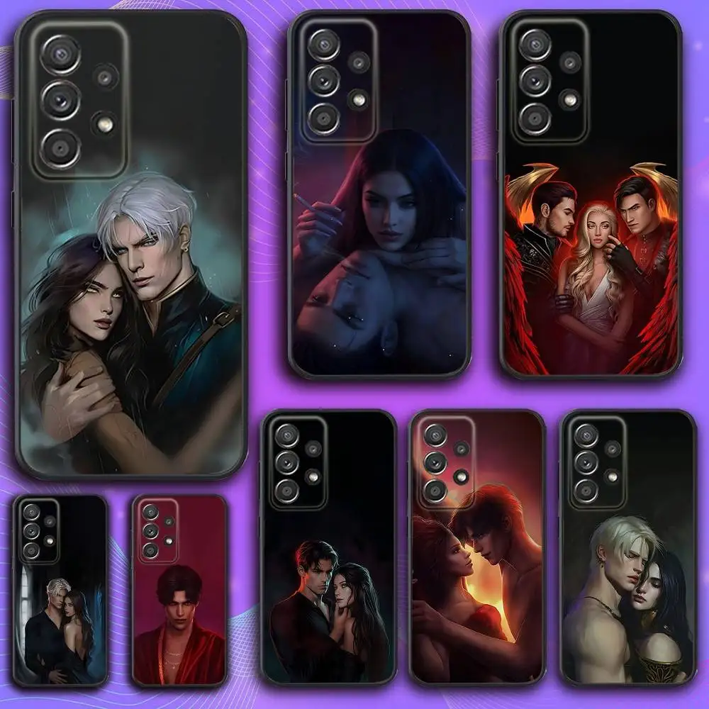 

Phone Case For Samsung S 25,24,23,22,30,21,10,9,Ultra,Plus,Lite,FE,4,5 G Game R-Romance-clubs Soft Black Case