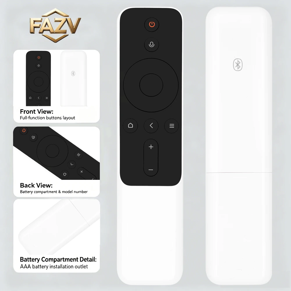 FAZV Voice Remote Control for Xiaomi Mi Laser Projector 2400 ANSI Home Theater MI Wemax One Pro FMWS02C