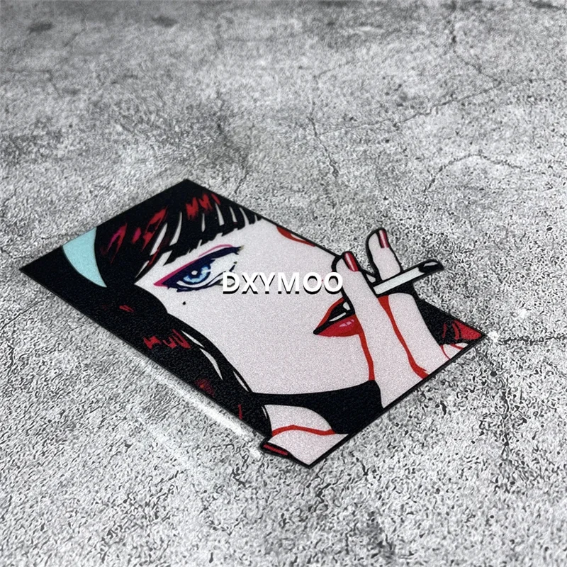 

Anime Cool Girl Peeking Car Sticker, Vinyl Decal for Motorcycle Helmet, Laptop, Vans & Auto Styling 11.2x11.9cm