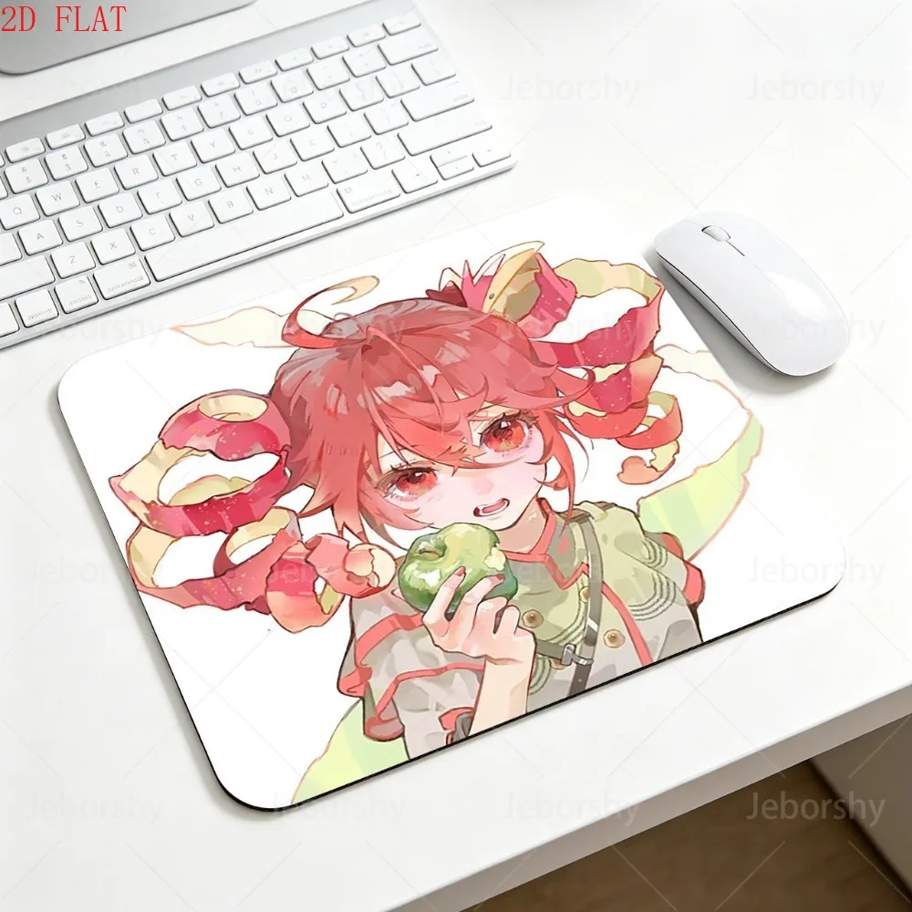 Kasane Teto UTAU Anime Mouse Pad, Cute Red Hair Non-slip Rubber Mouse Mat, Small Gaming Desk Pad for PC Laptop