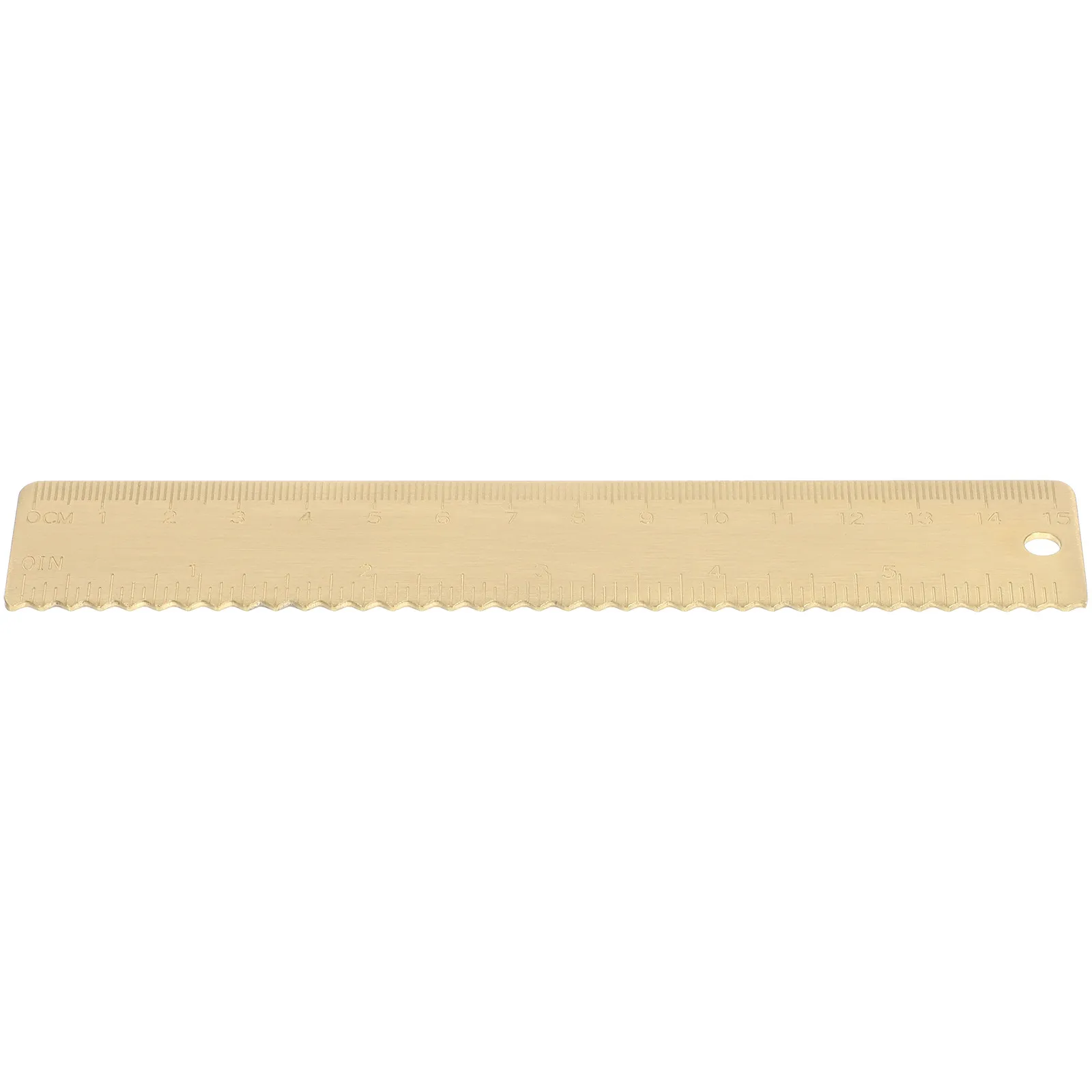 

Copper Straight Ruler Multi Functional Measuring Tool for Students Office Drawing Projects Accurate Math Measurement