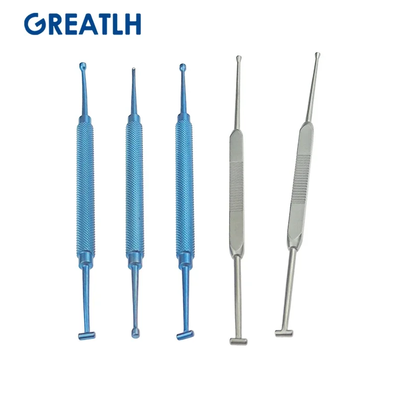 

GREATLH Double-ended Scleral Depressor with Pocket Clip Ophthalmic Surgical Instrument Stainless Steel Titanium Alloy