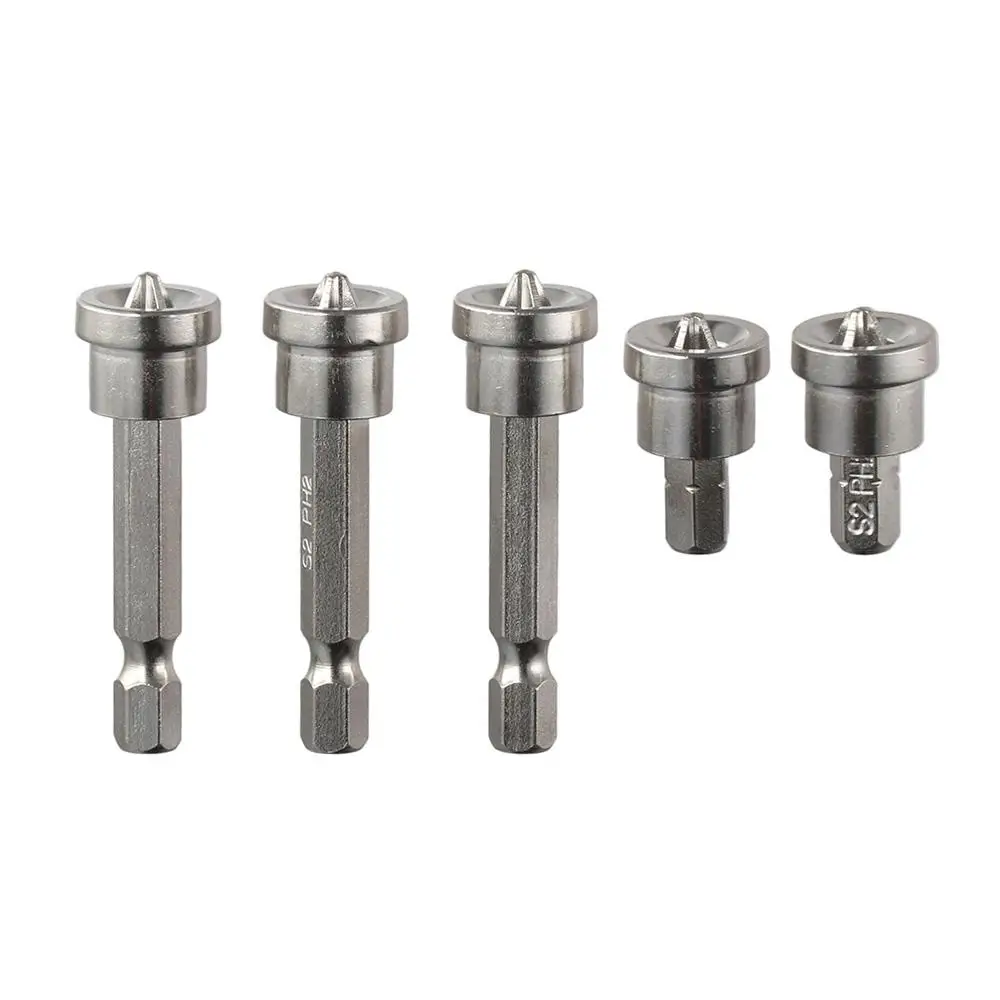 Steel Drywall Screw Bit Sheetrock Screw 50mm/25mm PH2 Drywall Dimpler Bit Locating Bit Fastening