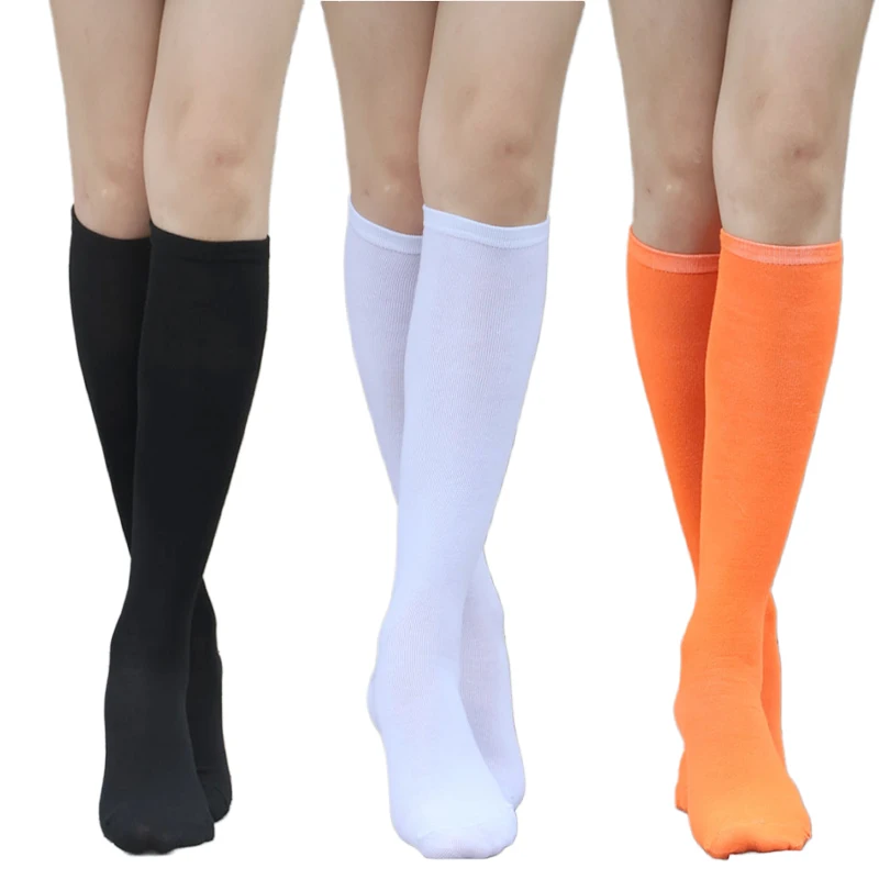 College Style Mid Tube Socks for Women Cotton Spring Schoolgirl Knee Harajuku Socks White Performance Mid-Calf JK Casual Socks