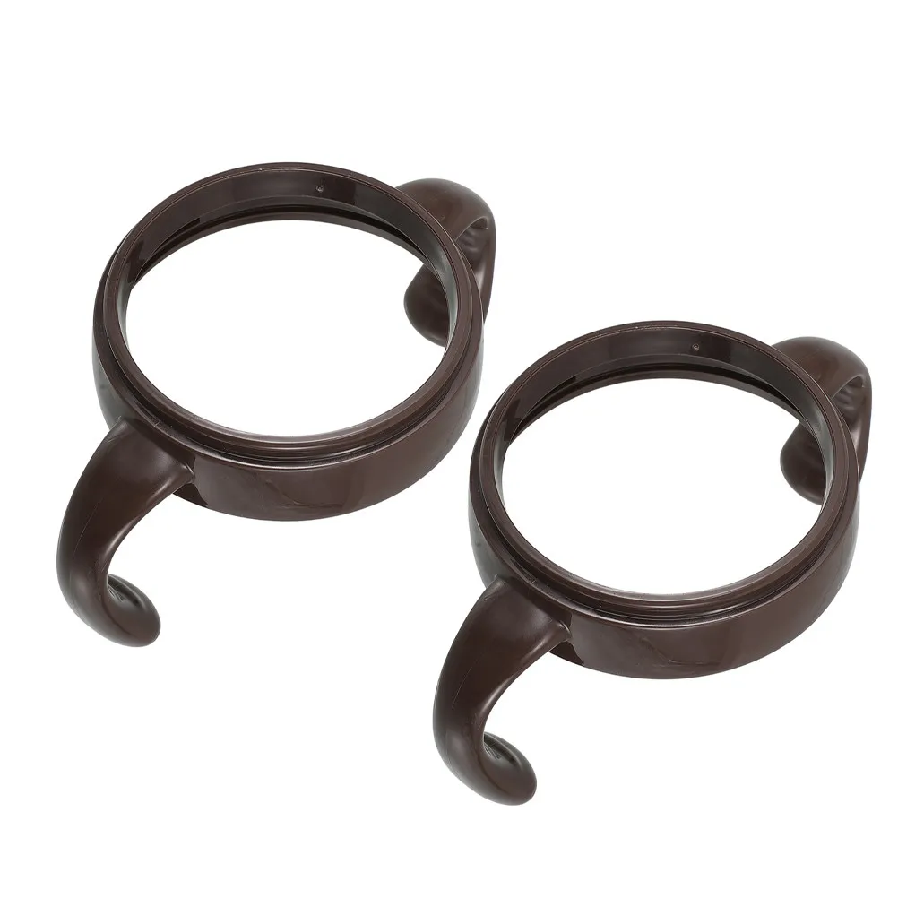 

2Pcs Baby Bottle Accessories Wide Neck Handles and Dust Covers for Baby Hands Lightweight Infant Feeding Bottle Grip