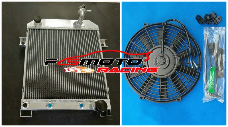

Aluminum Radiator + Fan For JAGUAR MARK 2 MK2 MK II DAIMLER 2.5 V8; V8-250 1962 1963 1964 1965 1966 1967 AT Auto