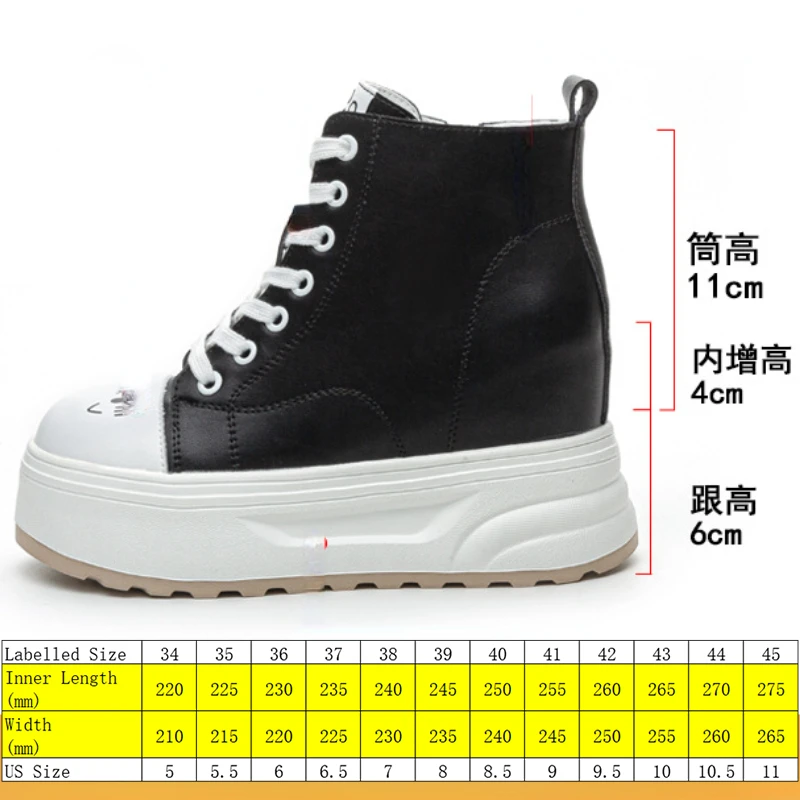 Fujin 10cm Women Combat Boots Ankle Booties Platform Sneakers Spring Autumn Warm Fur Cow Genuine Leather Women Shoes Winter Boot