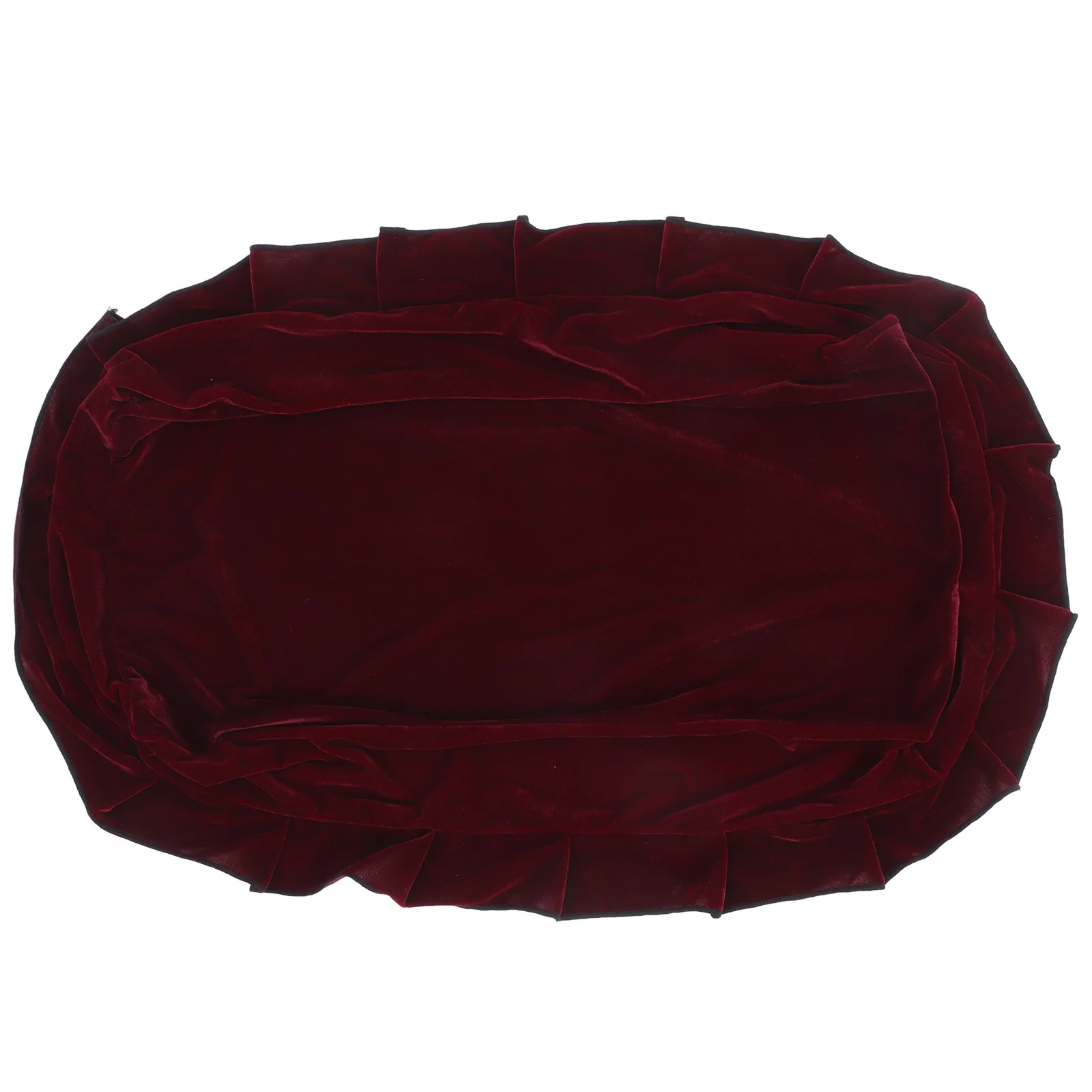 

Piano Stool Cover Chair Seat Covers for Chairs Cushion Soft Bordered Protective Golden Velvet