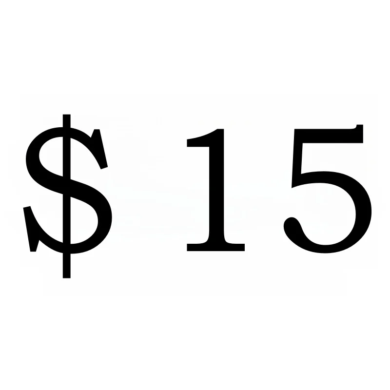 Pay the price difference/fate/resend the product for $15