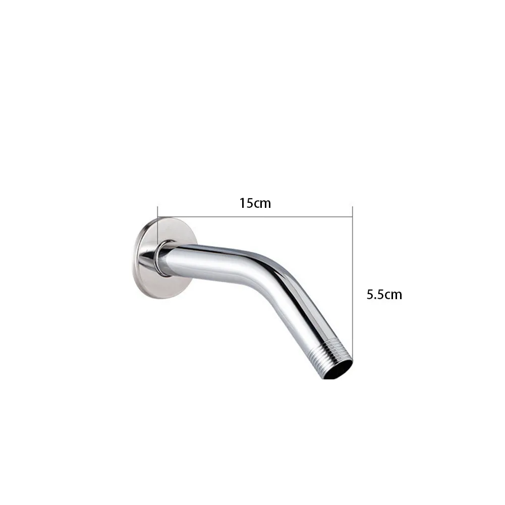 Showers Adapter Shower Extension Arm Bathroom Tool Angled Extra Head Hose Pipe Replacement Stainless Steel Straight Accessory