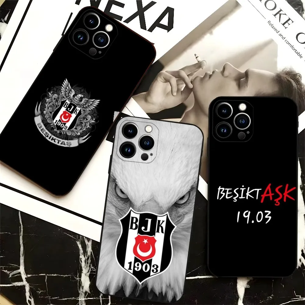

Fashion Besiktas BJK Phone Case For iPhone 16,15,14,13,12,Pro,Max,11,7,8,Plus,XR,XS Max Shockproof Silicone Soft Shell