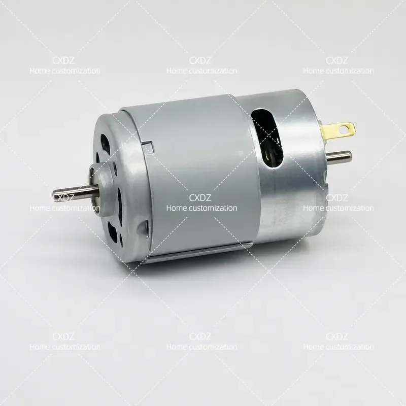 New High Speed RS-385PH-18100 Micro DC Carbon Brush Motor with Dual Output Shafts
