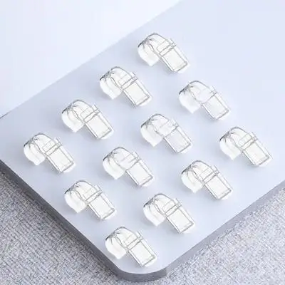 

12Pcs Transparent Bathroom Clips Multifunctional Hooks for Toothpaste Towel Facial Tidy Transparent Hanging Clip