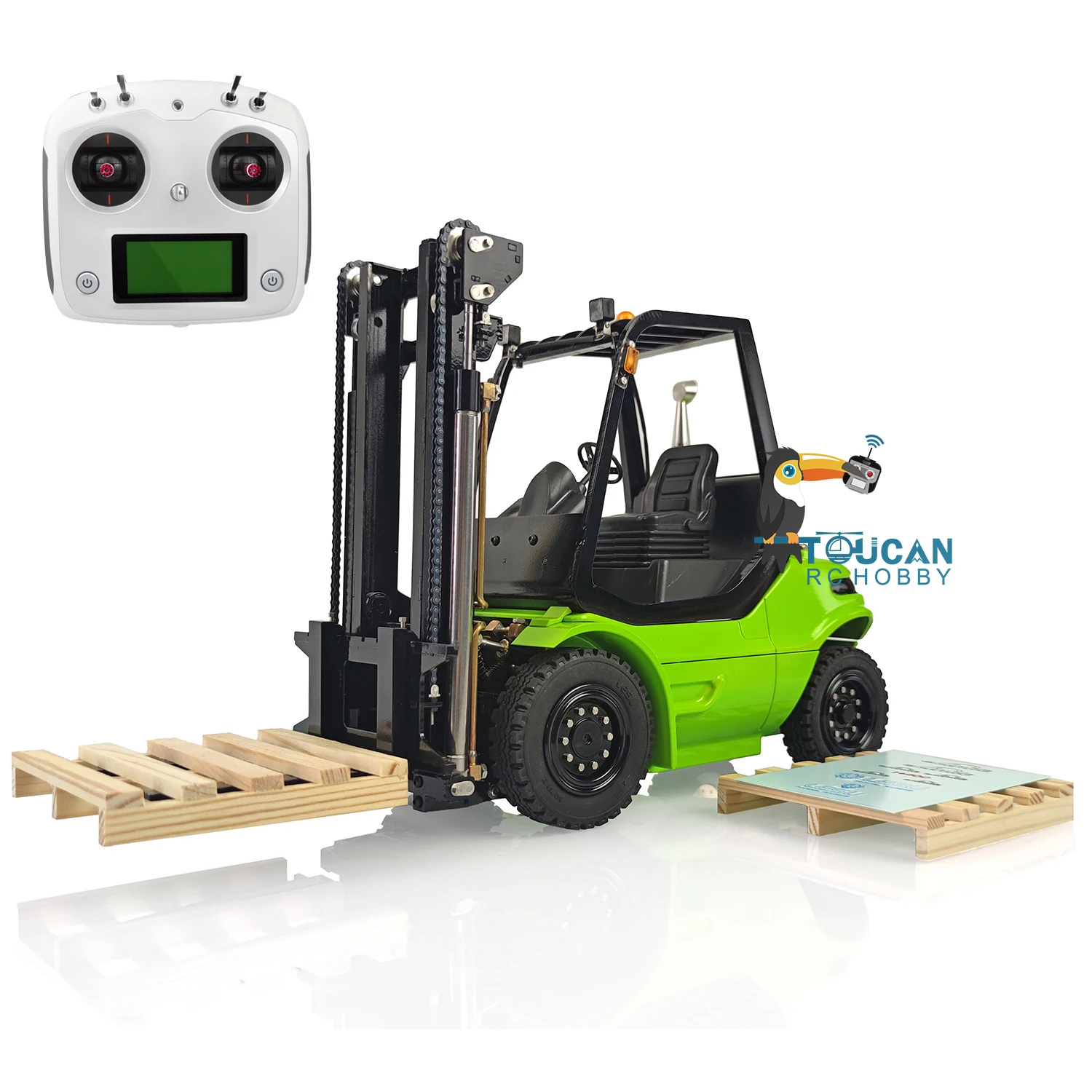 Toys 1/14 LESU Remote Control Cars Hydraulic RC Forklift Transfer Painted Truck Sound ESC Motor Radio for Tamiyaya THZH0780-Smt3