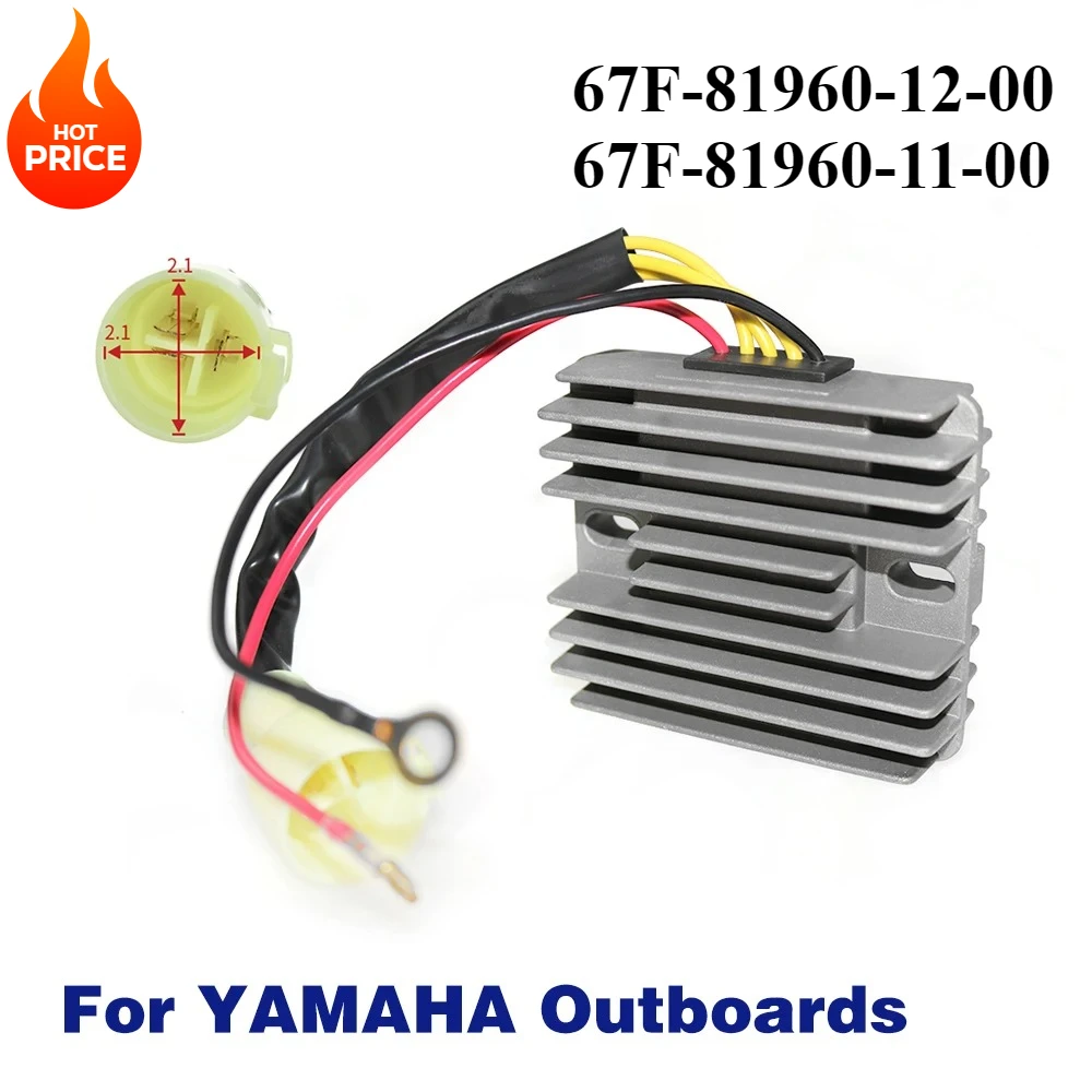 

Voltage Regulator Rectifier for Yamaha Outboard 80-100Hp 4 Stroke 2000-2005 PN F100 F80 67F-81960-12-00 67F-81960-11-00