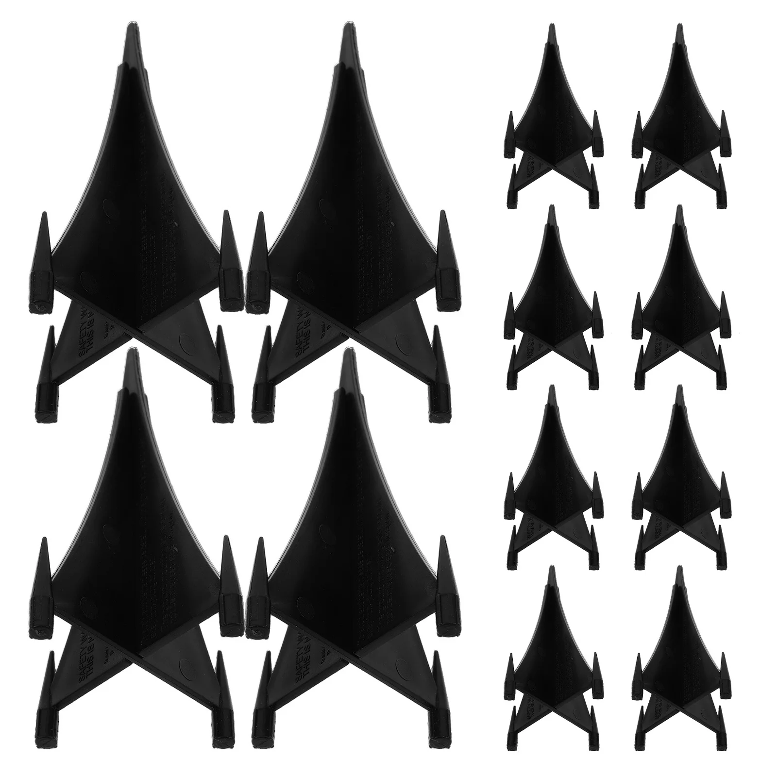 

12Pcs Solar Light Stakes Replacement Heavy Duty Plastic Ground Nails for Solar Garden Lights All-Weather Landscape Light Stakes