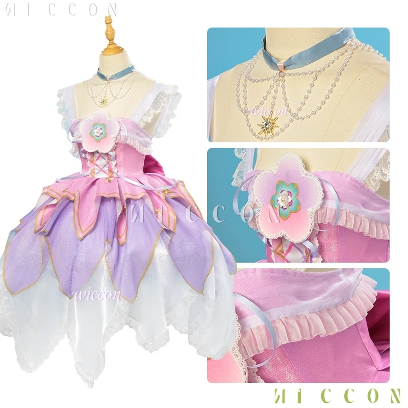 Infinity Nikki Cosplay Dress Lolita Gown Suit Starlit Celebration Fancy Outfit Costume Wig Clothes Set Women Halloween Party
