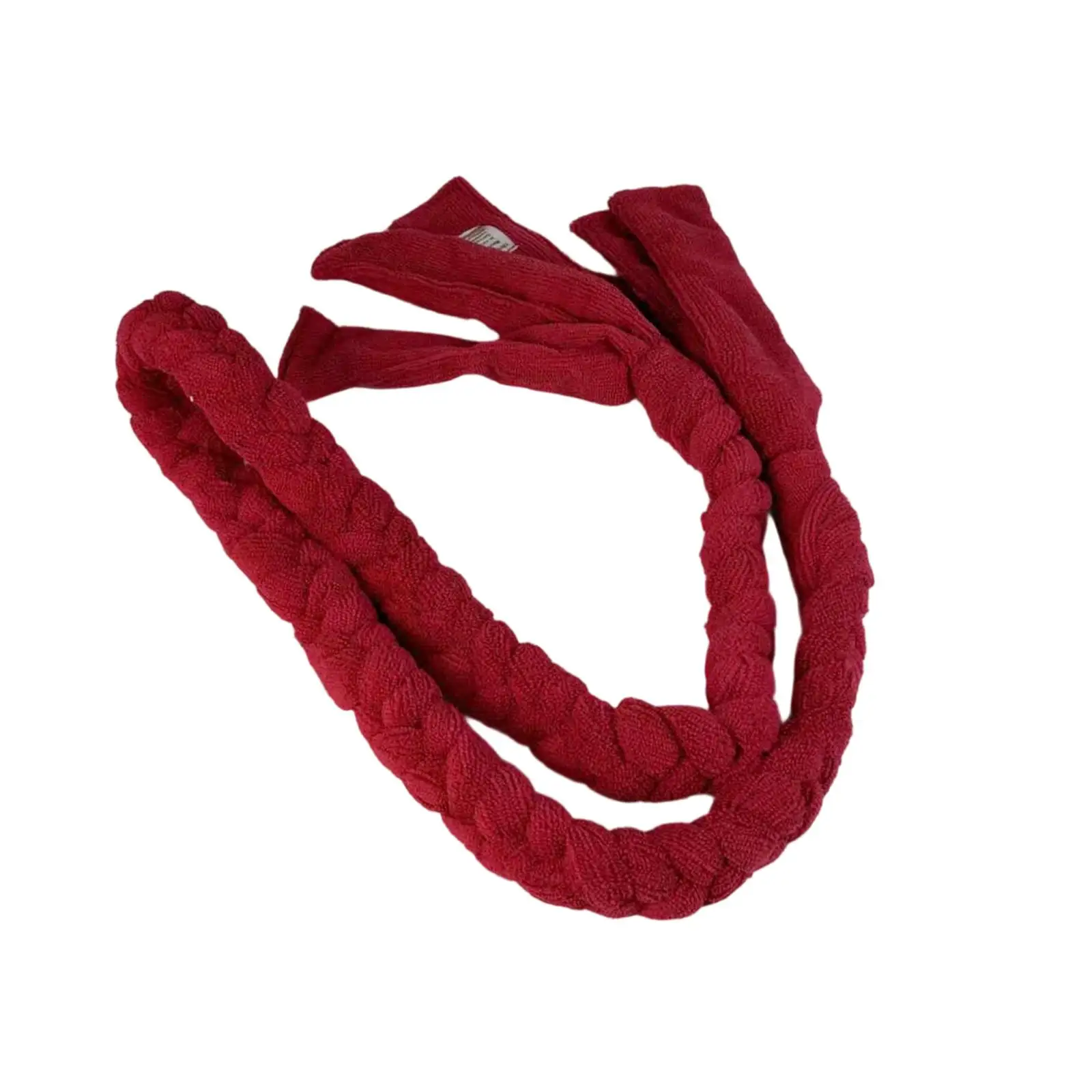 Pilates Rope Polyester Red Braided Rope Nonelastic Fitness Equipment Yoga Stretch Strap for Home Training