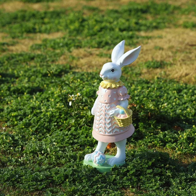 Easter Bunny Crafts Easter Egg Decorations Home Outdoor Garden Gardening Resin