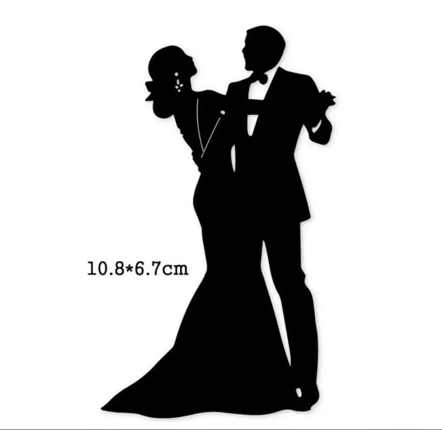 couple lovers Metal stencil mold Cutting Dies decoration scrapbook die cuts Album Paper Craft Embossing DIY Card Crafts