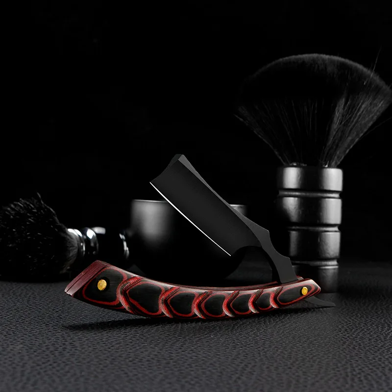 ماكينة حلاقة للرجال ماكينة حلاقة بحافة مستقيمة من الفولاذ المقاوم للصدأ ماكينة حلاقة احترافية قابلة للطي ماكينة حلاقة اللحية #2