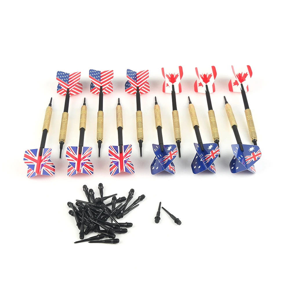 Dardo volante professionale punta dell'ago in acciaio al tungsteno dardo Premium Soft Tip freccette Set Flying Needle Sport Outdoor Indoor Darts