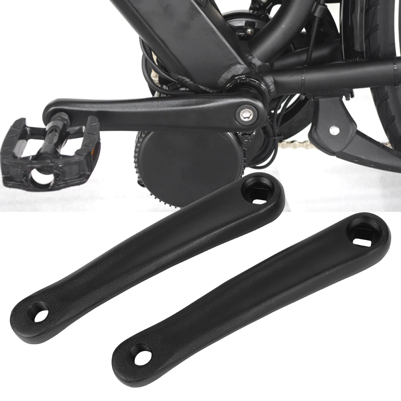 

21 * 3.8cm Crank Arms for Mid Drive Motor Bikes - Lightweight Easy Install, Compatible with BMX, Cruiser, Cyclocross and More