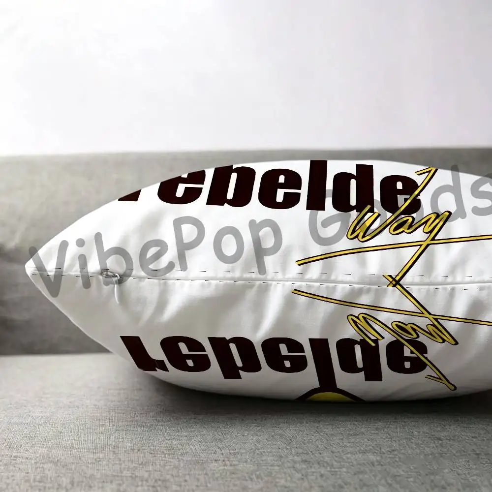 R-Rebelde W-Way Square Cushion Cover Weird Aesthetic Library Book Page Print Pillow Cover