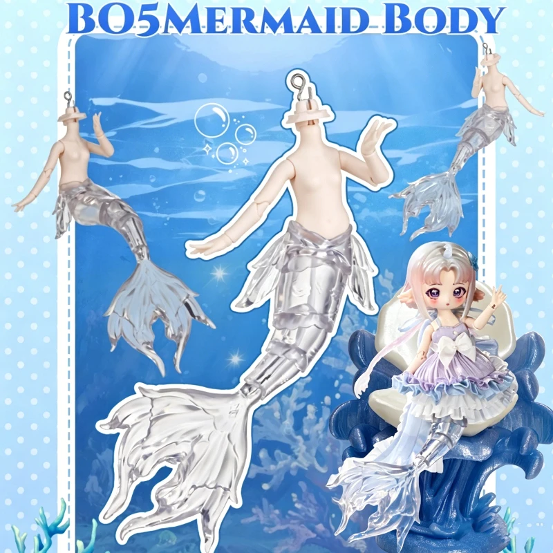 Rafayel 1/8 Scale BJD Doll Mermaid Body B05 Tide Whisper Series Transparent Jointed Body Accessory For Collectible Figure