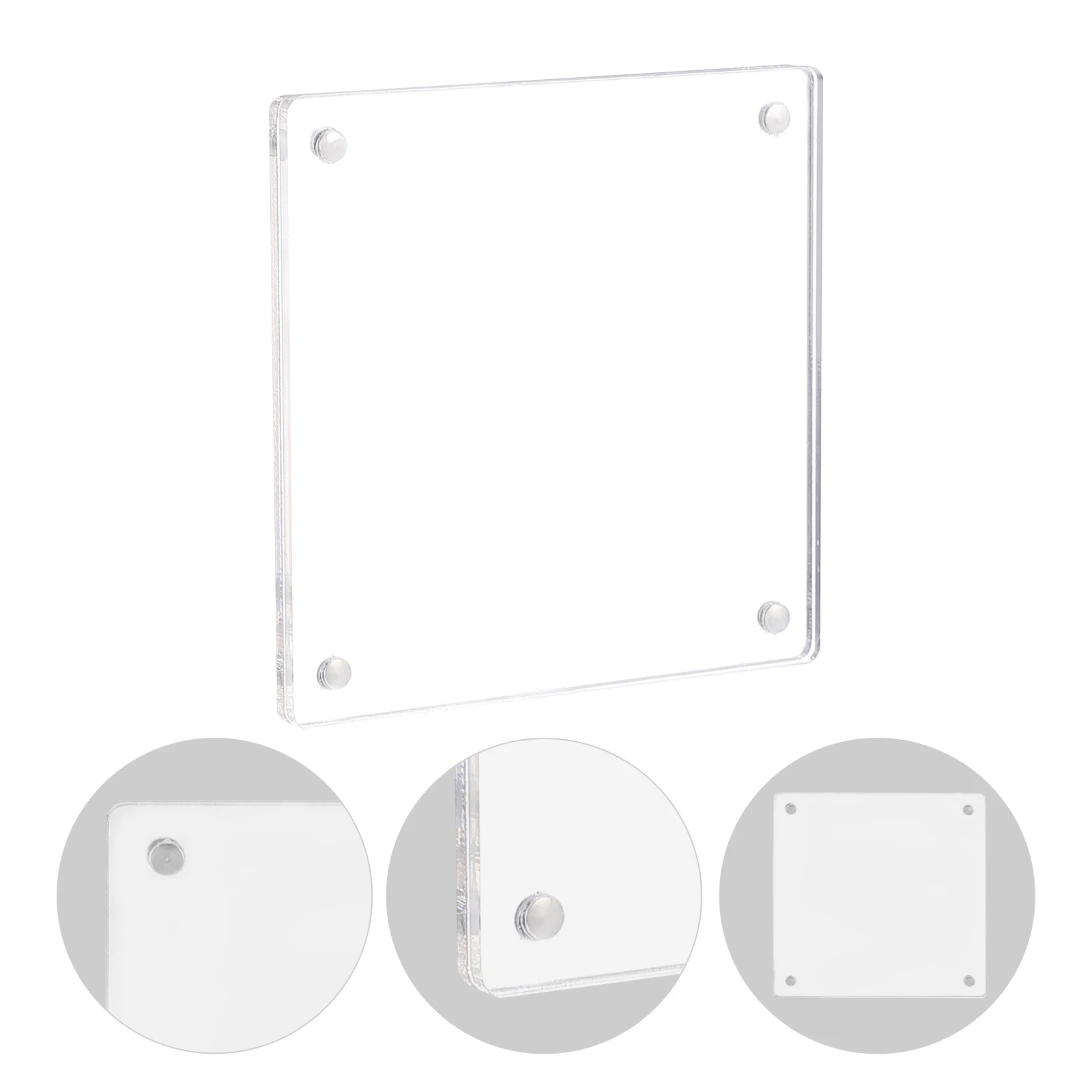 Acrylic Desktop Sign Stand Price Tag Display Rack Paper Label Advertising Clip Practical Display Holder For Merchandise