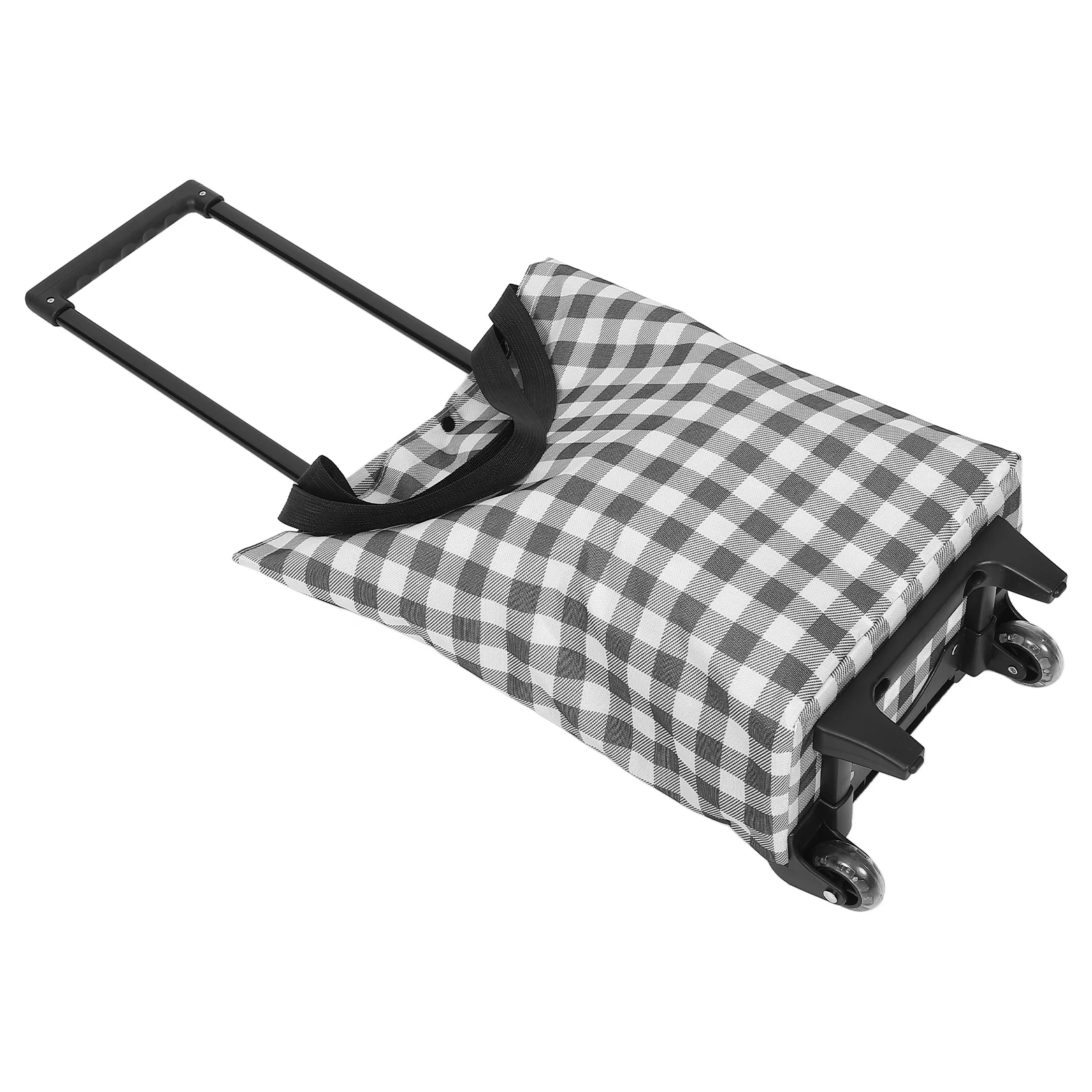 

Durable Foldable Shopping Trolley Cart with Wheels Multifunctional Design Space Saving Easy Transportation Storage