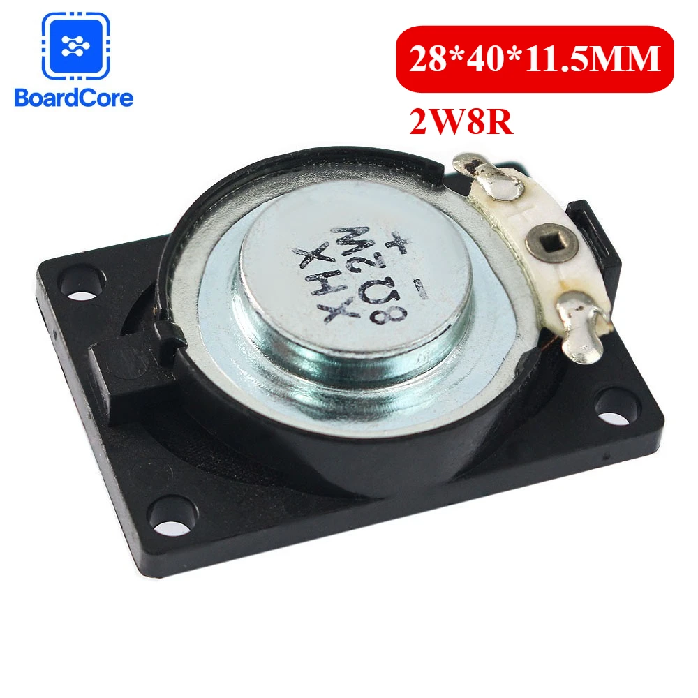 

5/10 шт. 2840 динамик 2 Вт 8R 28 × 40 × 11,5 мм 2 Вт 8 Ом пластиковый корпус внутренний магнитный динамик для ЖК-монитора ТВ динамик для ноутбука