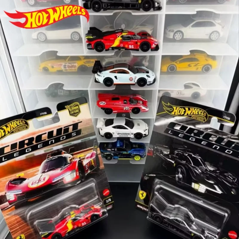 

Коллекционные модели автомобилей Hot Wheels Car Culture Circuit Legends, масштаб 1:64, Ford Mustang, Ferrari 499P, оригинальные, для подарков на праздники