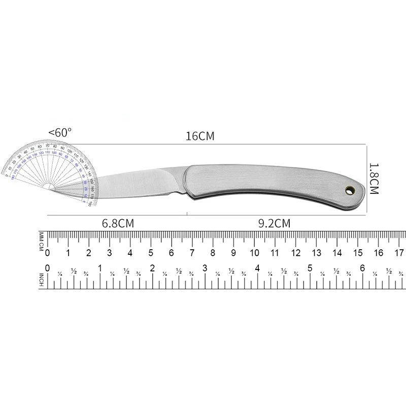스테인리스 스틸 접이식 과일 나이프, 야채 과일 필링 나이프, 잠금 없는 접이식 포켓 나이프, 주방 액세서리, 신제품