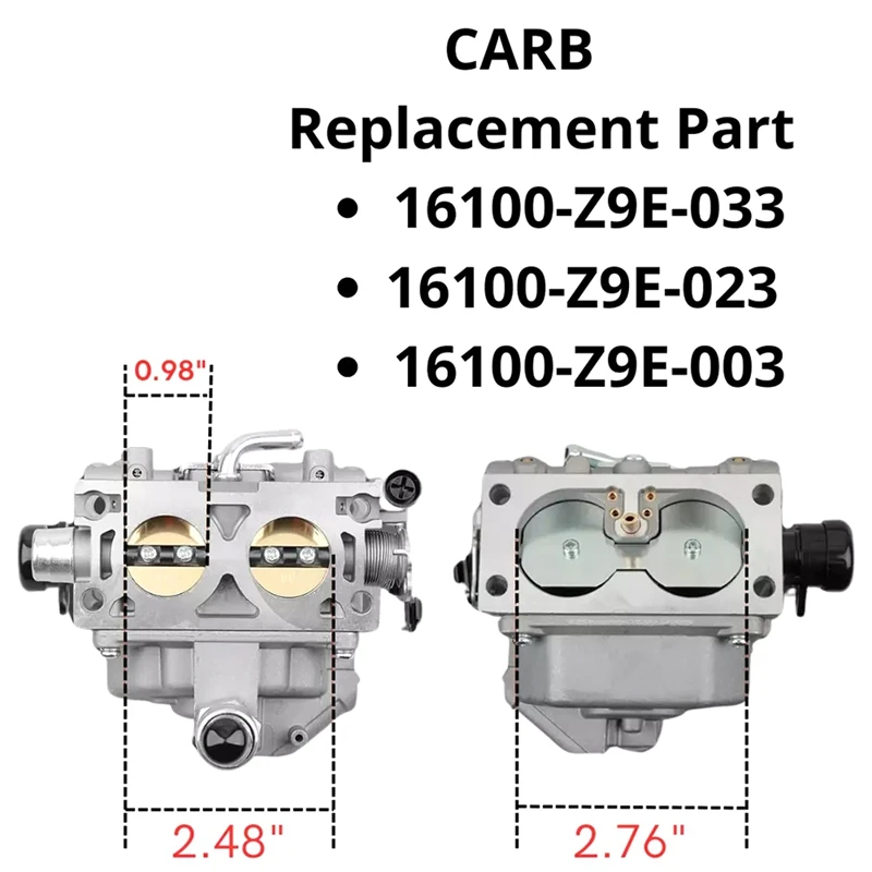 Carburetor W/Fuel Pump Filter & Spark Plugs Kit For Honda GX630 GX630R GX660 GX690 16100-Z9E-033 16100-Z9E-023