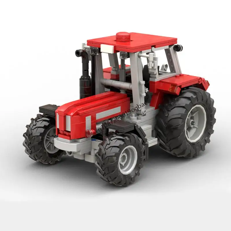 

New 730Pcs Farm Moc Compact 1350 Tv6 Tractor Dump Tipper Trailer Model Diy Creative Ideas Kid Toy Birthday Gift Technology Block