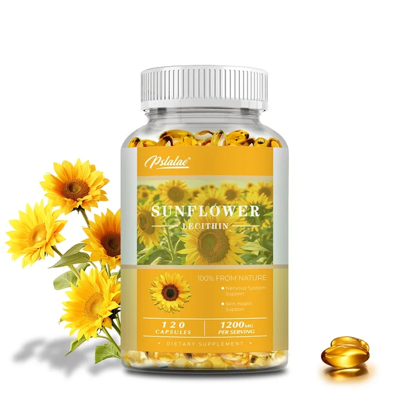

Sunflower Capsules - Promote Cardiovascular Protect The Liver Support Breast Relieve Anxiety, Non-GMO, Gluten-free