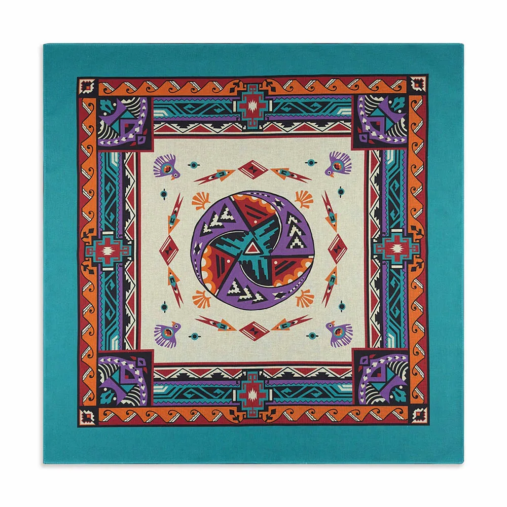 Hohe Qualität Schädel Schimpansen Drucken Cashew Hip Hop Baumwolle Quadrat Bandana Schal Reiten Stirnband Paisley Geschenke Für Männer Unisex