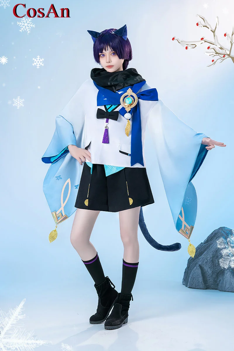 

CosAn Game Genshin Impact Wanderer Cosplay Costume Winter Snow Lovely Sweet Uniform Female Activity Party Role Play Clothing