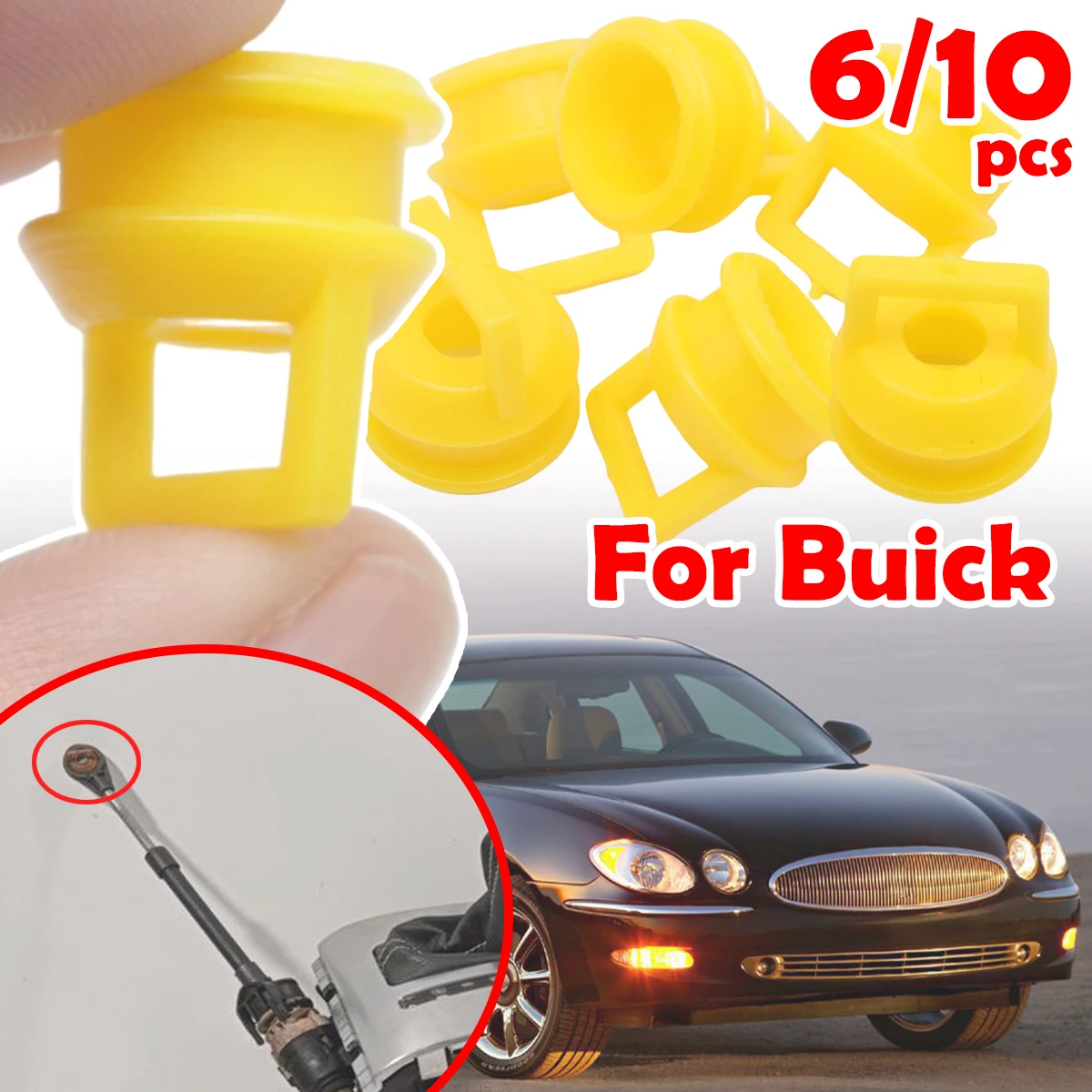 

6/10pcs Shift Cable Linkage Bushing Repair Kit For Buick Allure Enclave Envision Rubber Bands Grommet Clips Car accessories