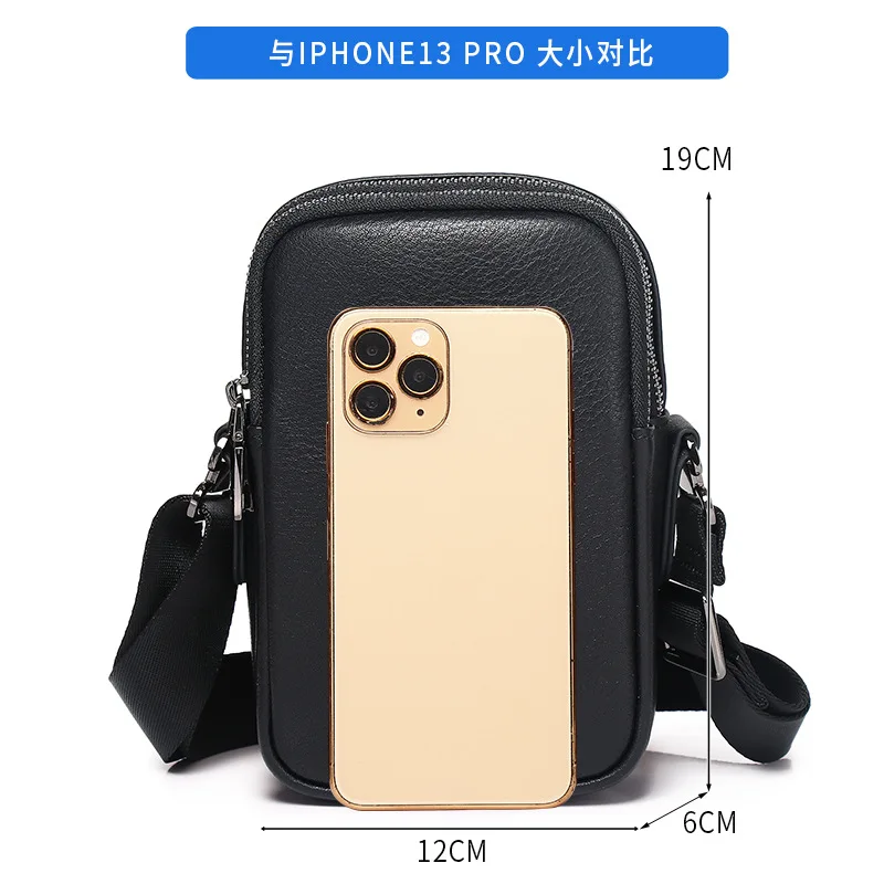 New Casual Trendy Shoulder Fashionable Men's Crossbody High-end Simple Satchel Luxury Brand Messenger Bag Men Leather Brief Case