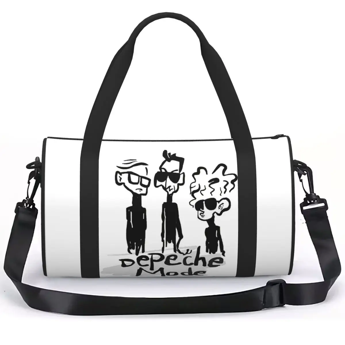 Kawaii Depeches DM Mode Musician World Tour 2 Luggage Bag Multi-Functional Duffle Tote Bag Handbags Gym Bags Fitness
