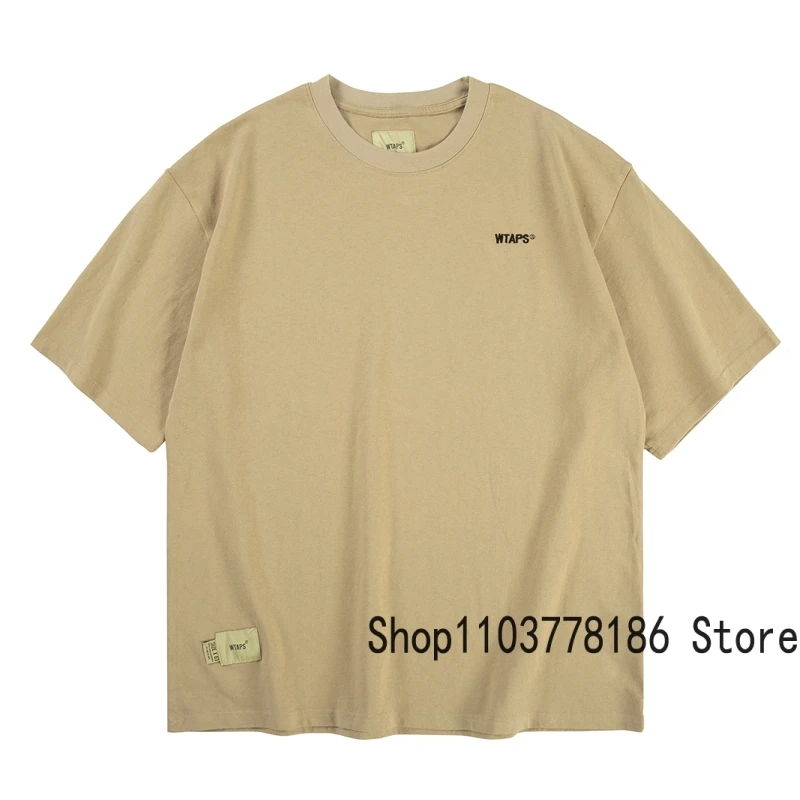 Japan Trend Brand WTAPS T-shirt Loose Roundneck Harajuku Style Simple Letter Print Tops Summer Classic Casual Wtaps Short Sleeve