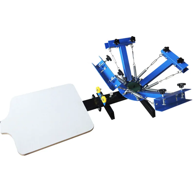 station manual screen printing machine,