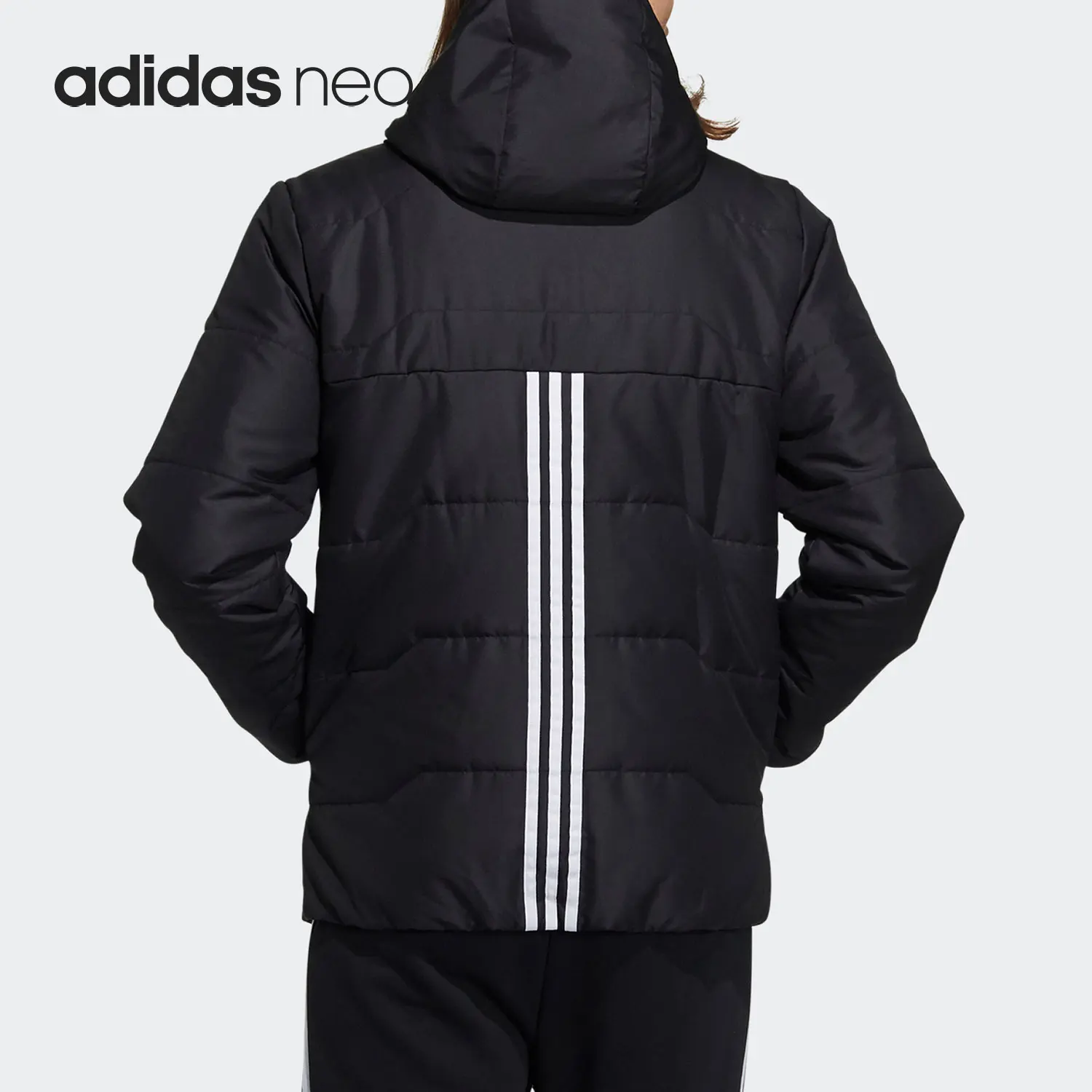 Adidas genuine Neo men's sports warm hooded cotton jacket H45236