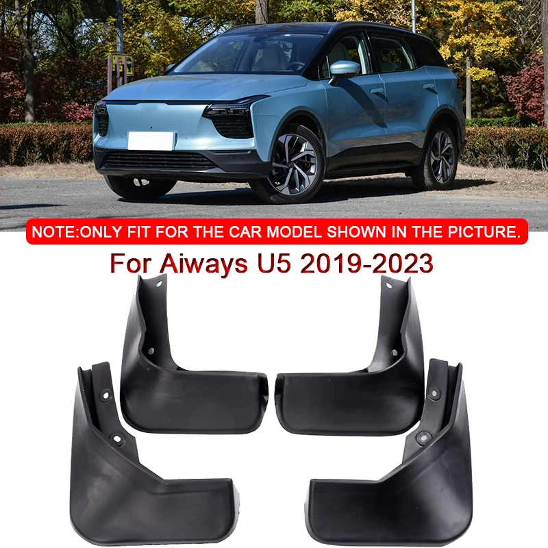 

ABS Car Mud Flaps Splash Guard Car Styling Fit For Aiways U5 2019-2023 Mudguards MudFlaps Front Rear Fender Auto Accessories