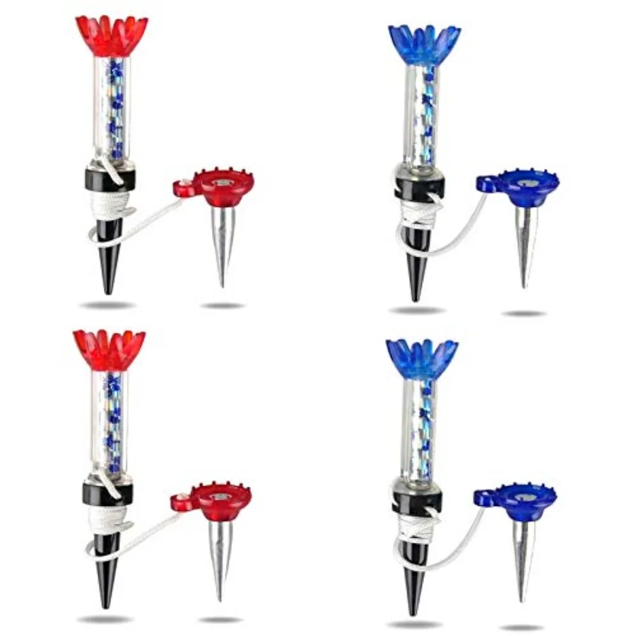 

Golf Tees Unbreakable Plastic Magnetic 80 mm Long Bulk Reusable 2/4/8 Pack Blue Red Flexible Magnet Tee Lift Step for Men Women