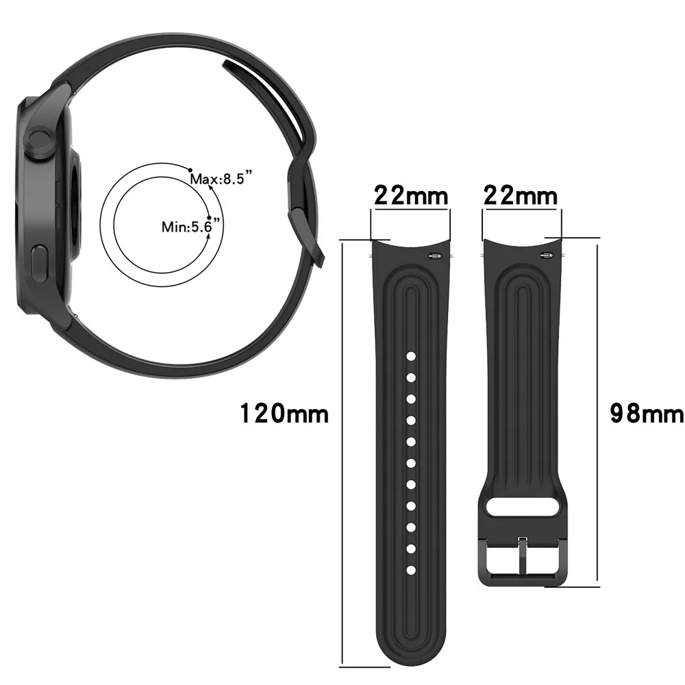 Straps For Xiaomi Watch S1 Pro Sports Silicone 22mm Watchband Strap Original Smart Wristband Bracelet Band For Mi Watch S1 Pro