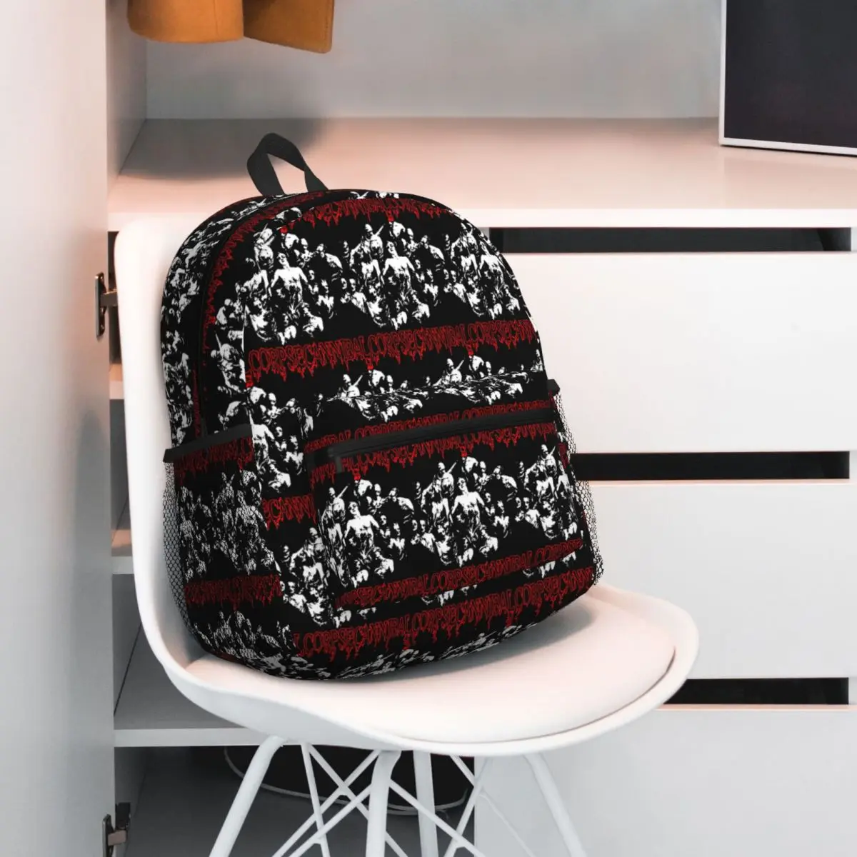 Cannibal Corpse Death Metal Music Band Backpack Daypack Large Capacity Children BookBag School Bag Shoulder Bags for Men Women