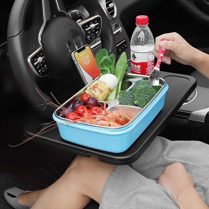 Universal Car Table Steering Wheel Eat Work Cart Drink Coffee Holder Tray Laptop Computer Desk Stand Seat Table Trim Accessories